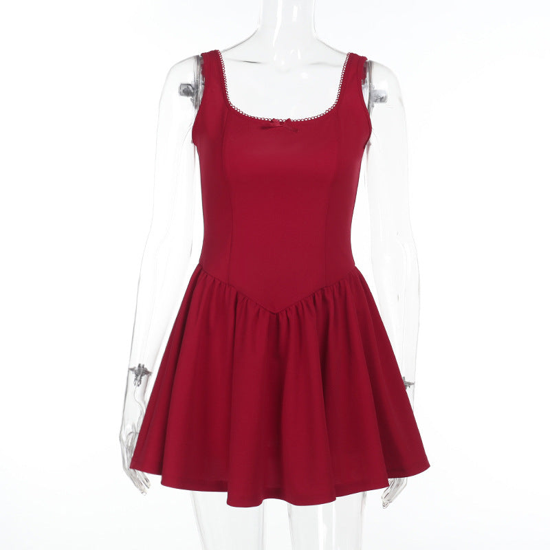 Women Sexy U-neck Dress 7