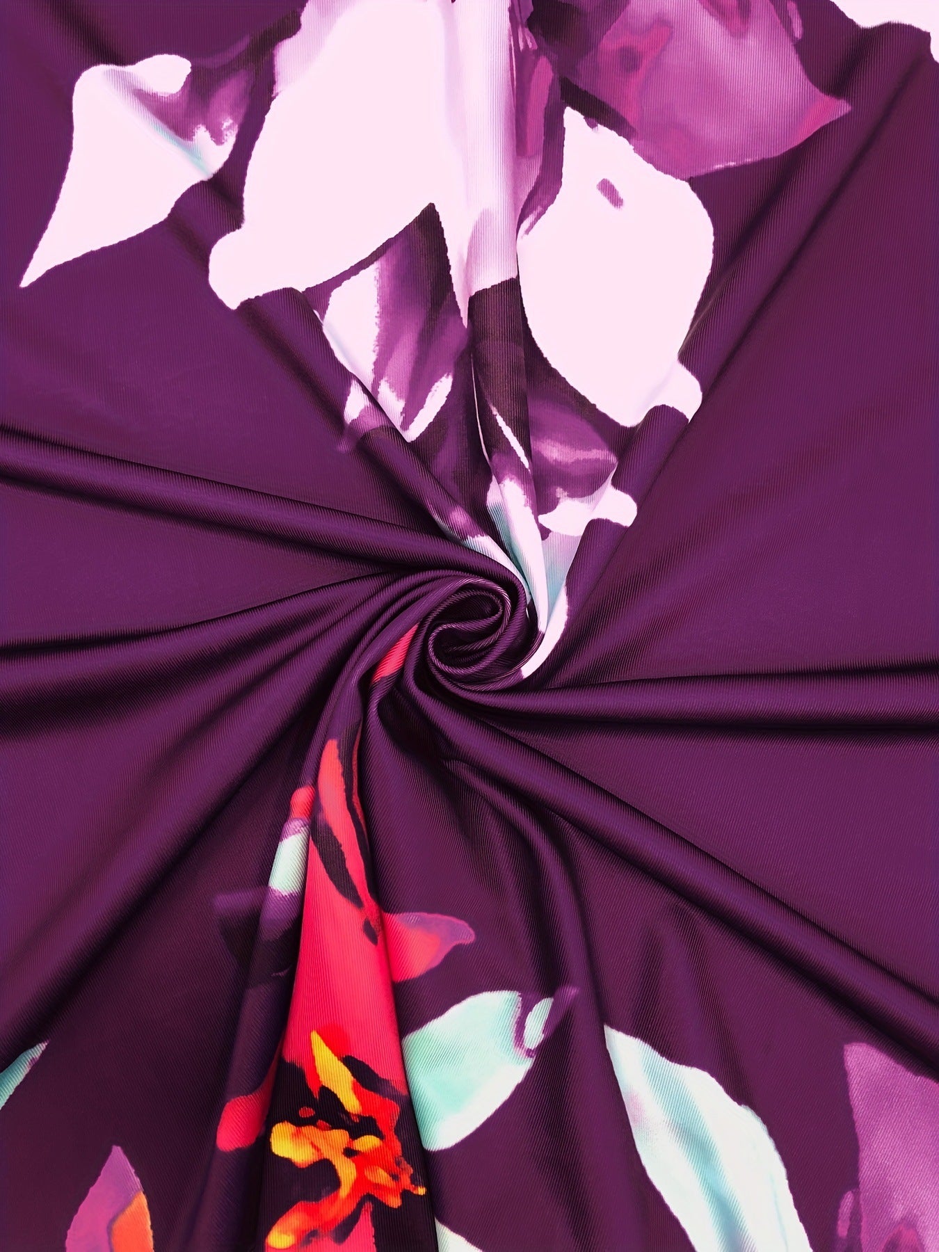 Women's Flowers Off Shoulder Fashion Plus Size Dress 13