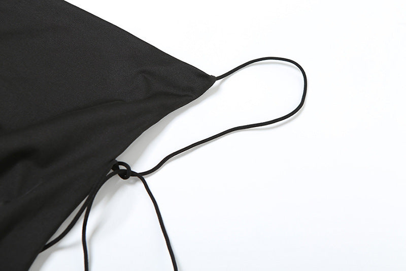 Women's Summer Sexy Strap Low-Back Lace-Up Sleeveless Bodycon Dress 13