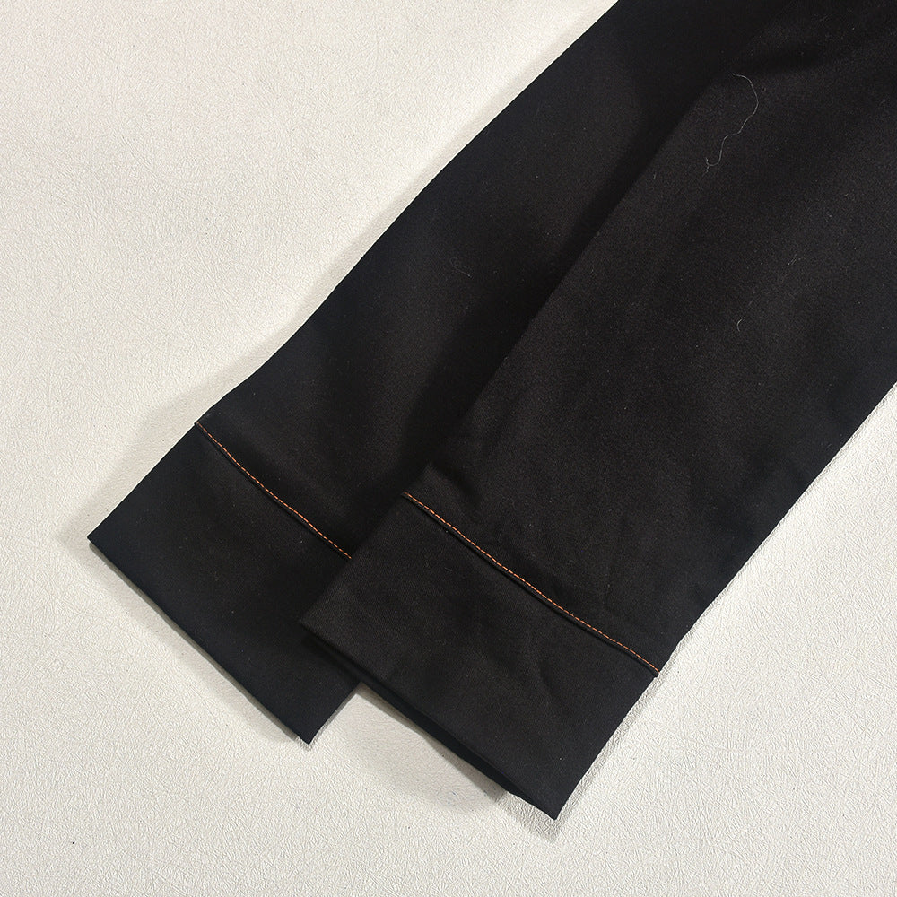 Spring Autumn Solid Color Long Sleeve Two Piece Skirt Set Casual Women's Clothing 13