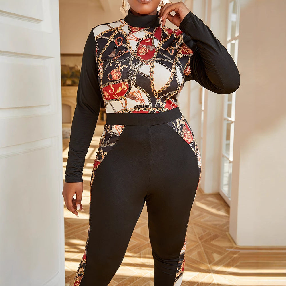 Printed Tight-Fitting Jumpsuit for Women 3