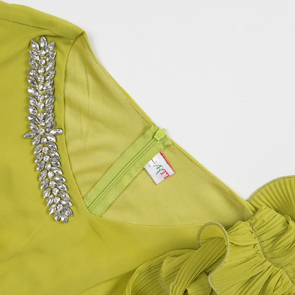 Elegant Formal Party Pleated Dress 16