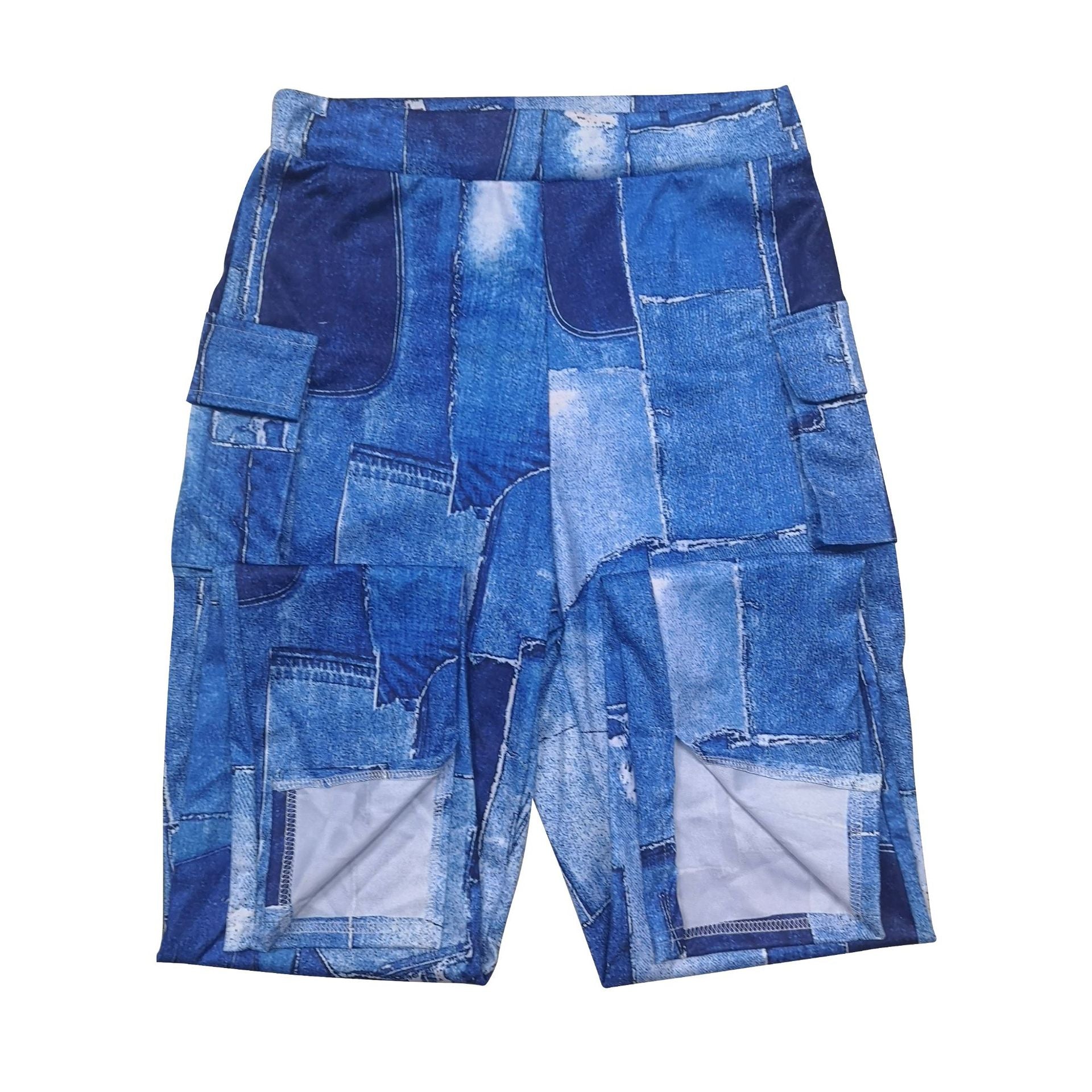 Women Fall Winter Fashion Print Cargo Style Casual Two-Piece Pants Set 10