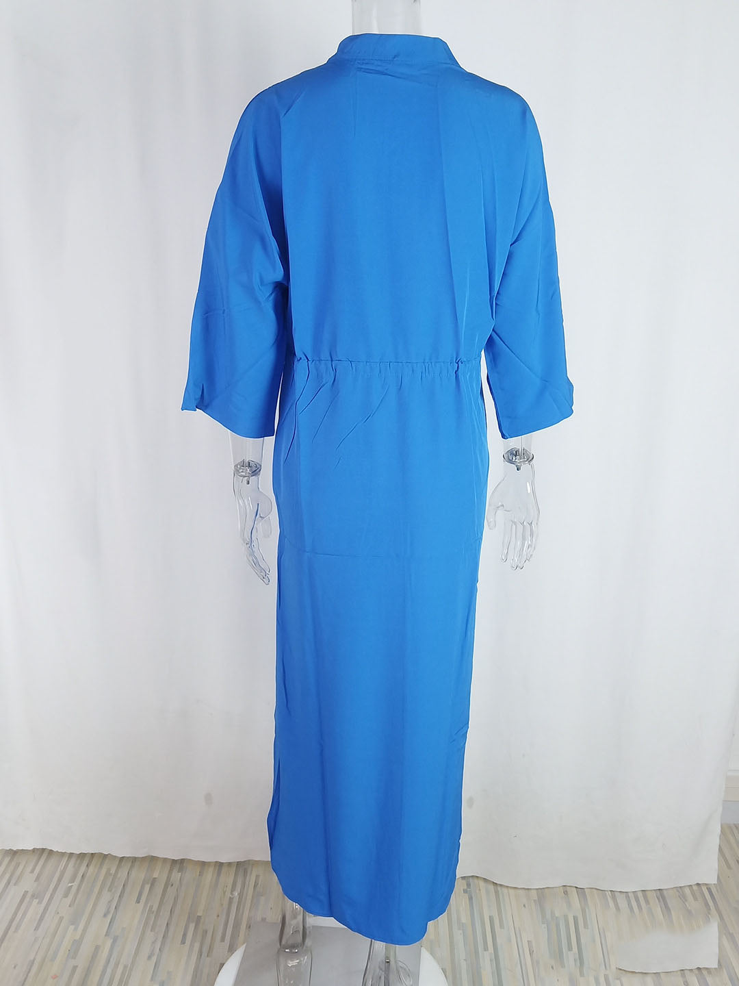 Women spring elegant Solid Maxi dress 14