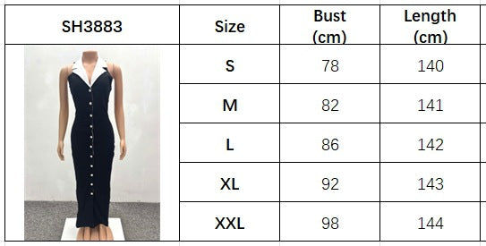 Women Elegant Contrast Button African Dress 10