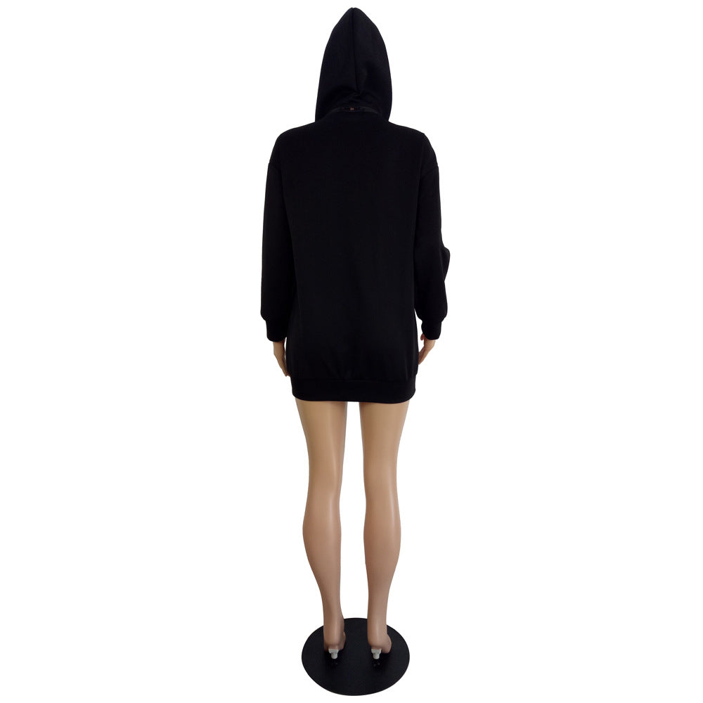 Women's Sexy Style Two-Wear Hooded Dress 19