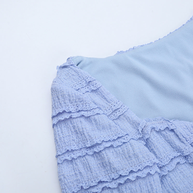 Autumn Elegant V Neck Textured Long Sleeve Dress 11