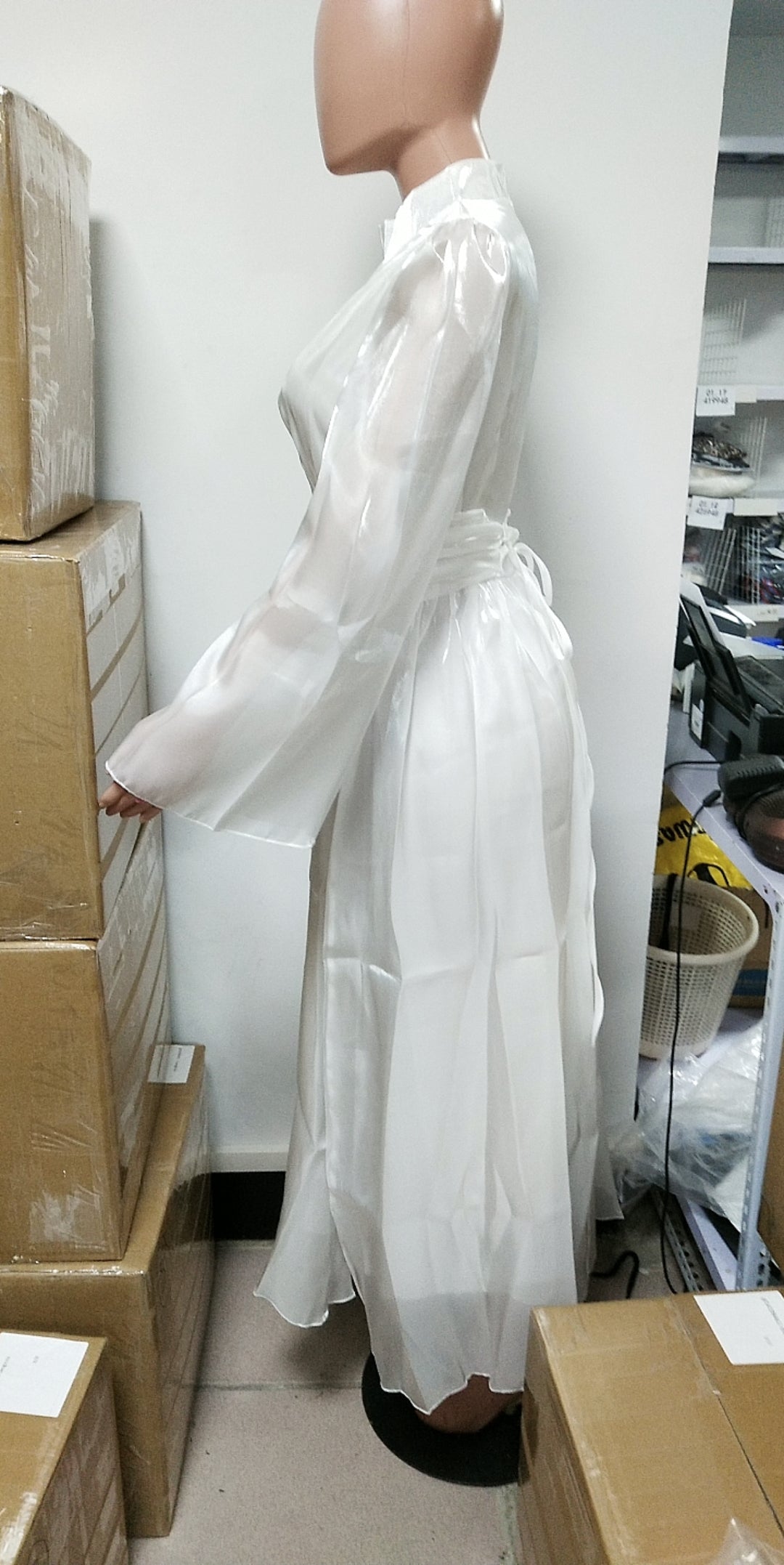 Spring Round Neck French Luxury Long Dress 13