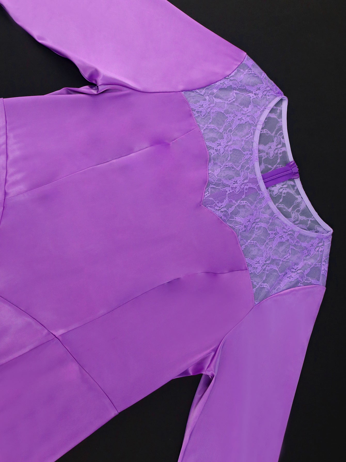 Bell Bottom Sleeve Lace Patchwork Fishtail Formal Party Dress 12