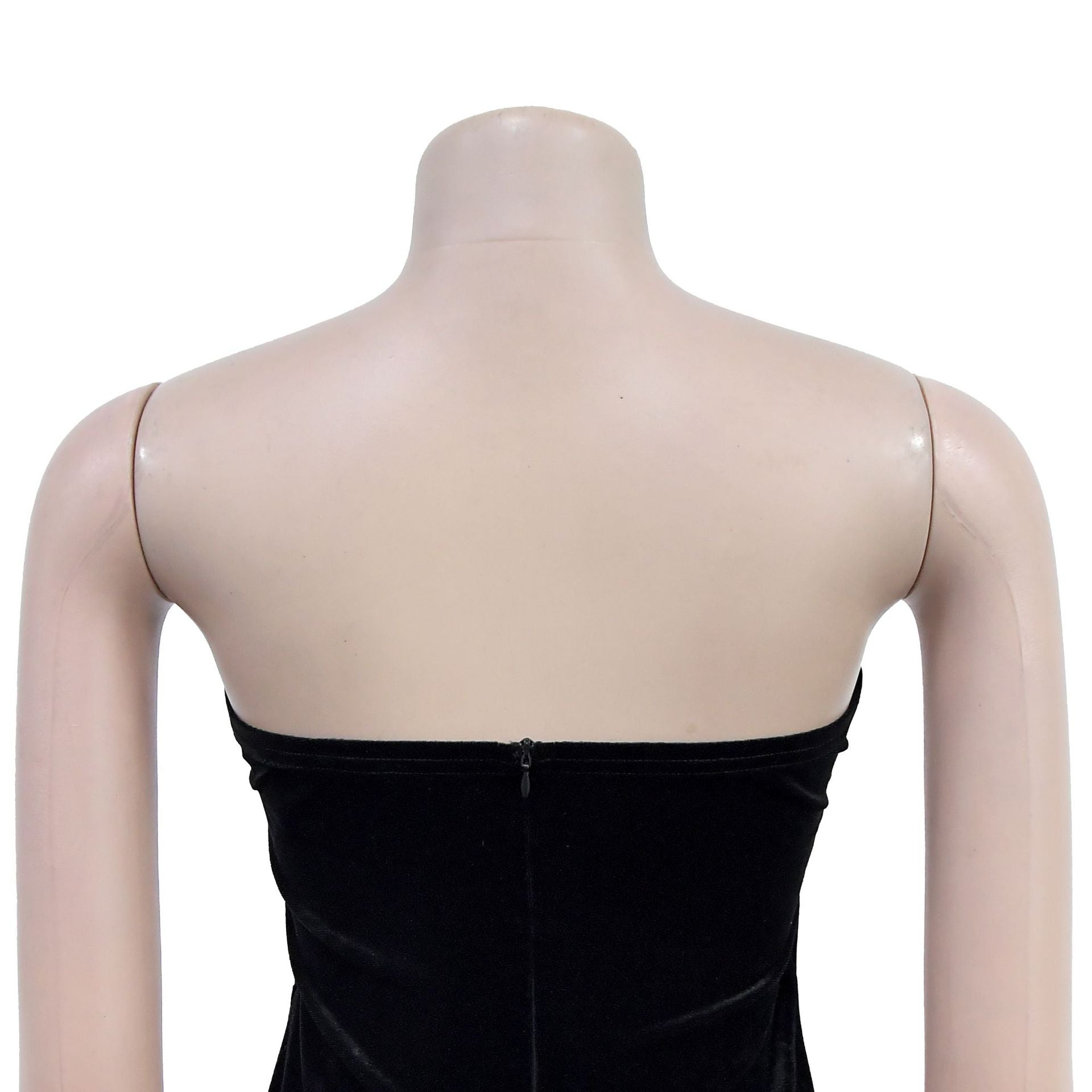 Off-Shoulder Slit Beaded Bodycon Dress for Women 10