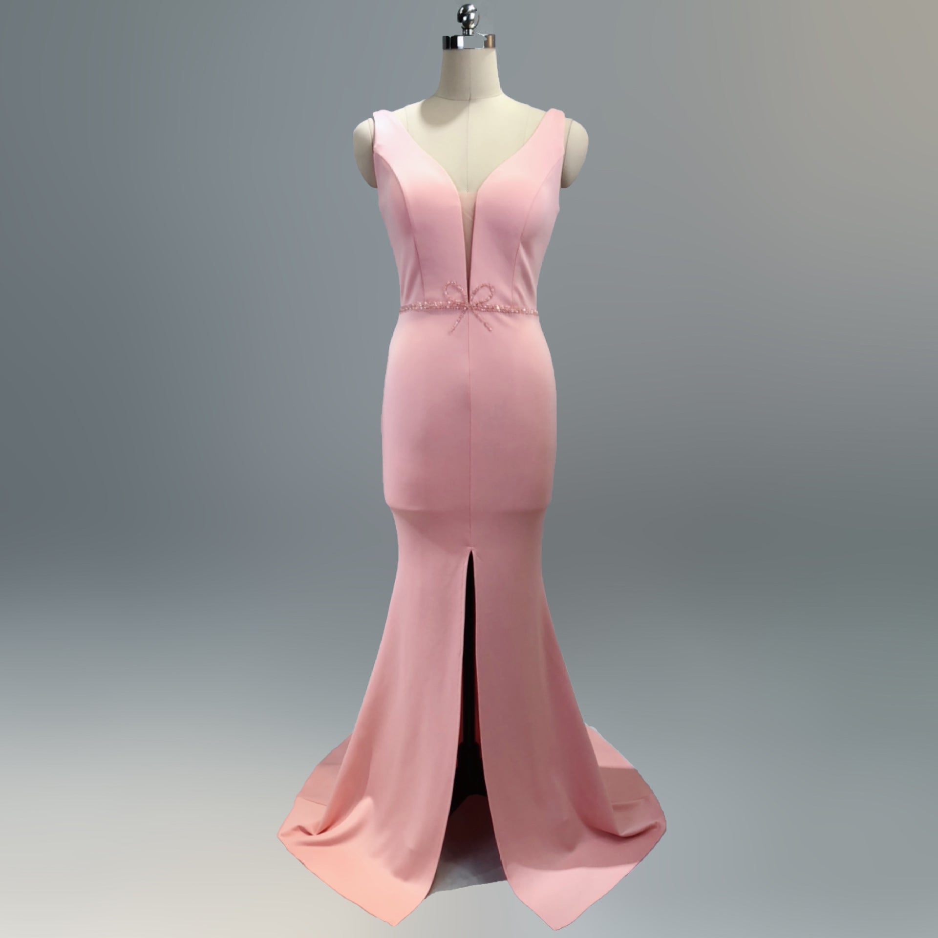 Ladies Summer Sexy V Neck Mermaid Evening Dress 31