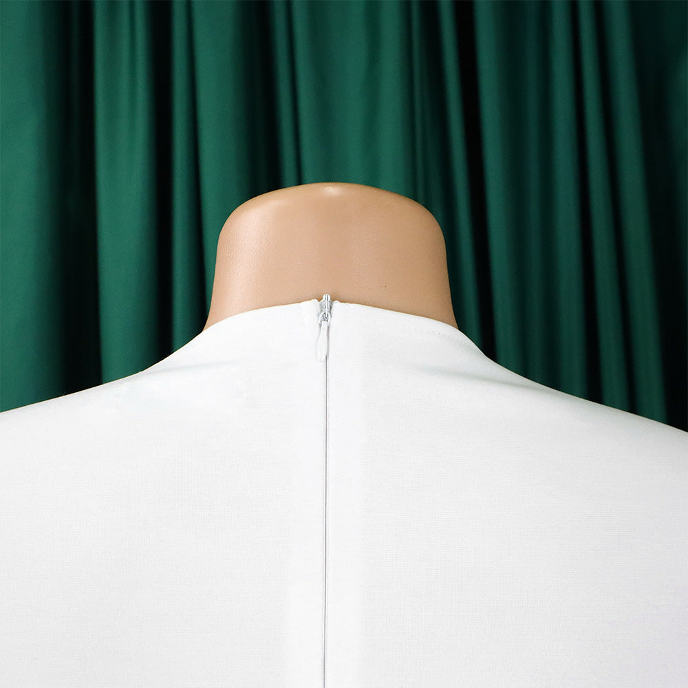 Spring Chic Slim Pencil Skirt Fashion Bodycon Africa Plus Size Dress 14