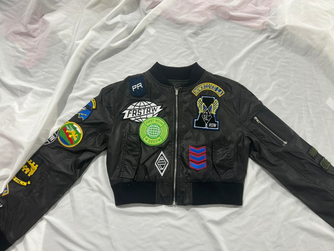 Trendy Autumn And Winter Long Sleeve Embroidery Decorative Women's Baseball Jacket 9