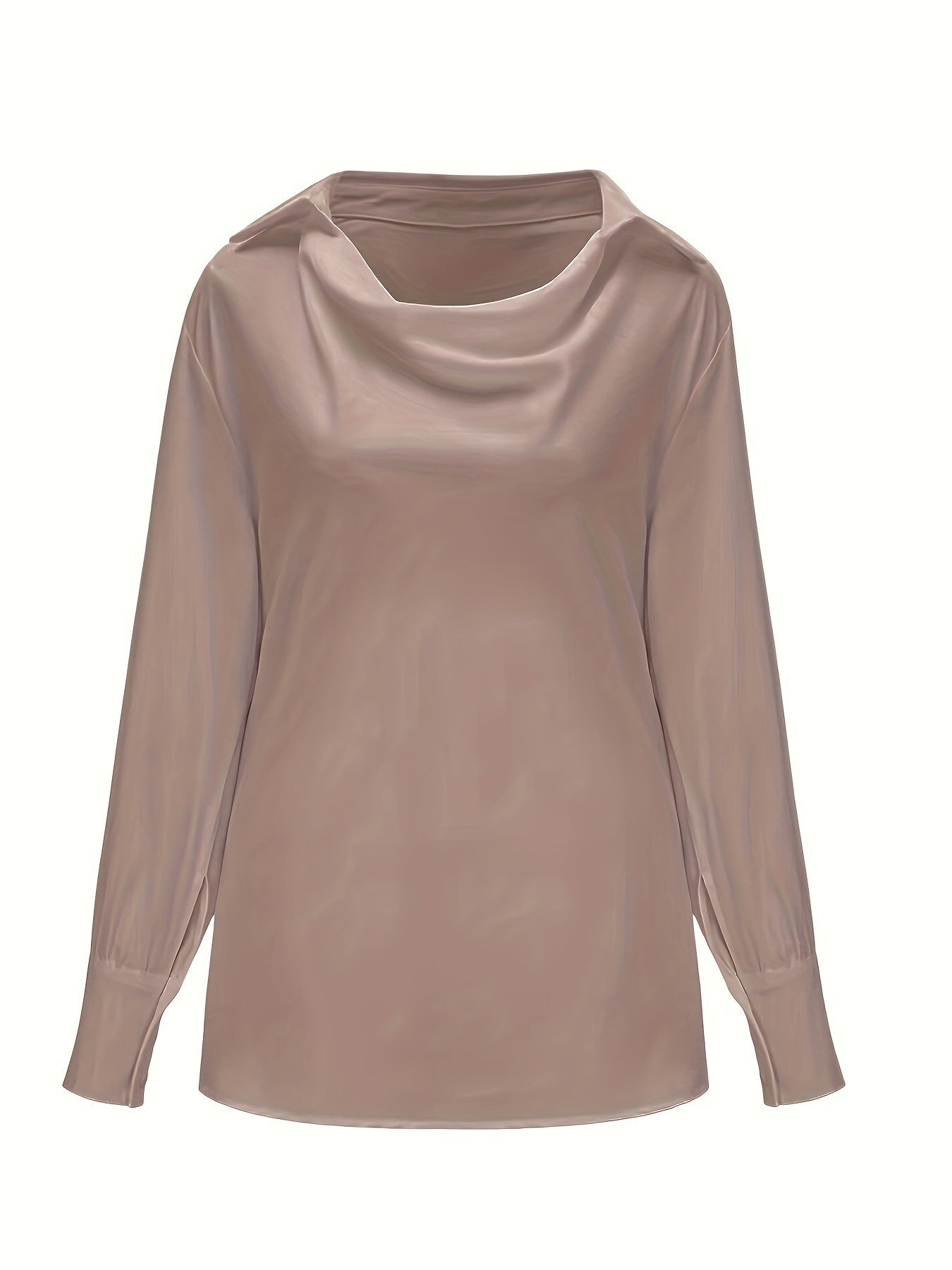 Women Fall Long Sleeve Solid Top Shirt 11