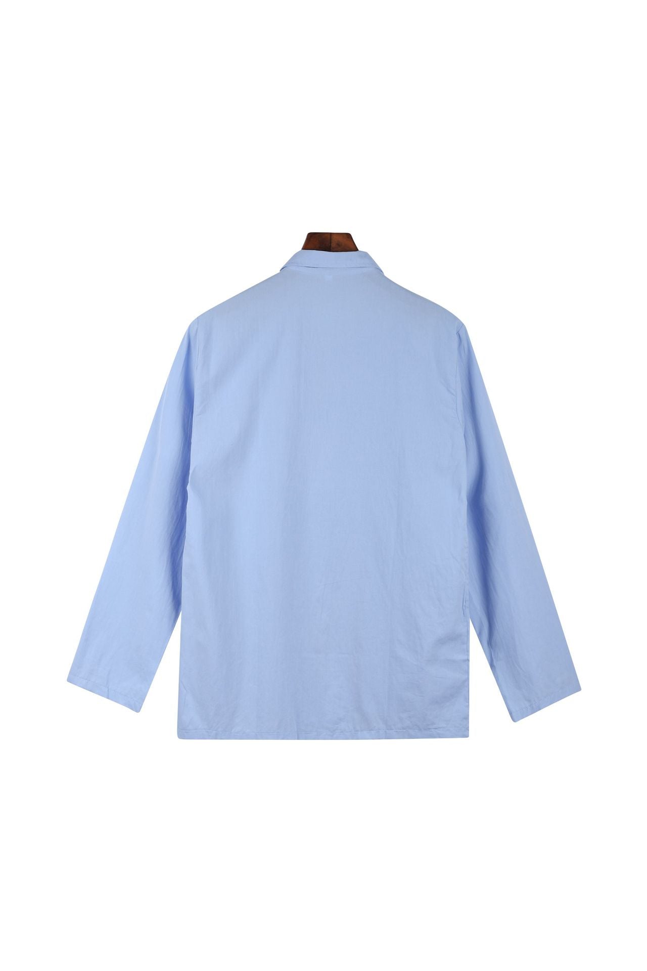 Spring Autumn Men's Loose Solid Color Long-Sleeved Blazer Chic Linen Jacket 10