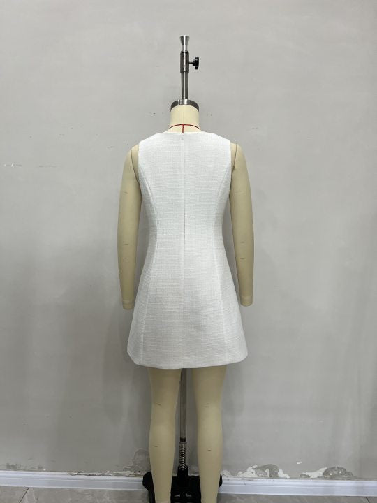 Women's Elegant Sleeveless Slim Waist Bodycon Dress 4