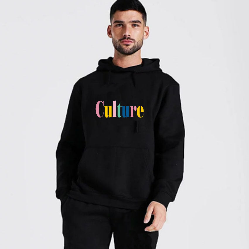 Men's Fall/Winter Feleece Casual Print Hoodies 5