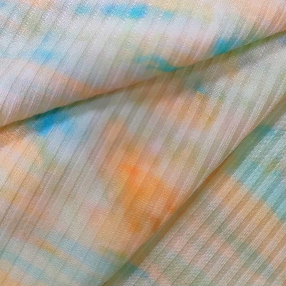 Women's Summer Sleeveless Printed Wide-Leg Two-Piece Trousers Set 28