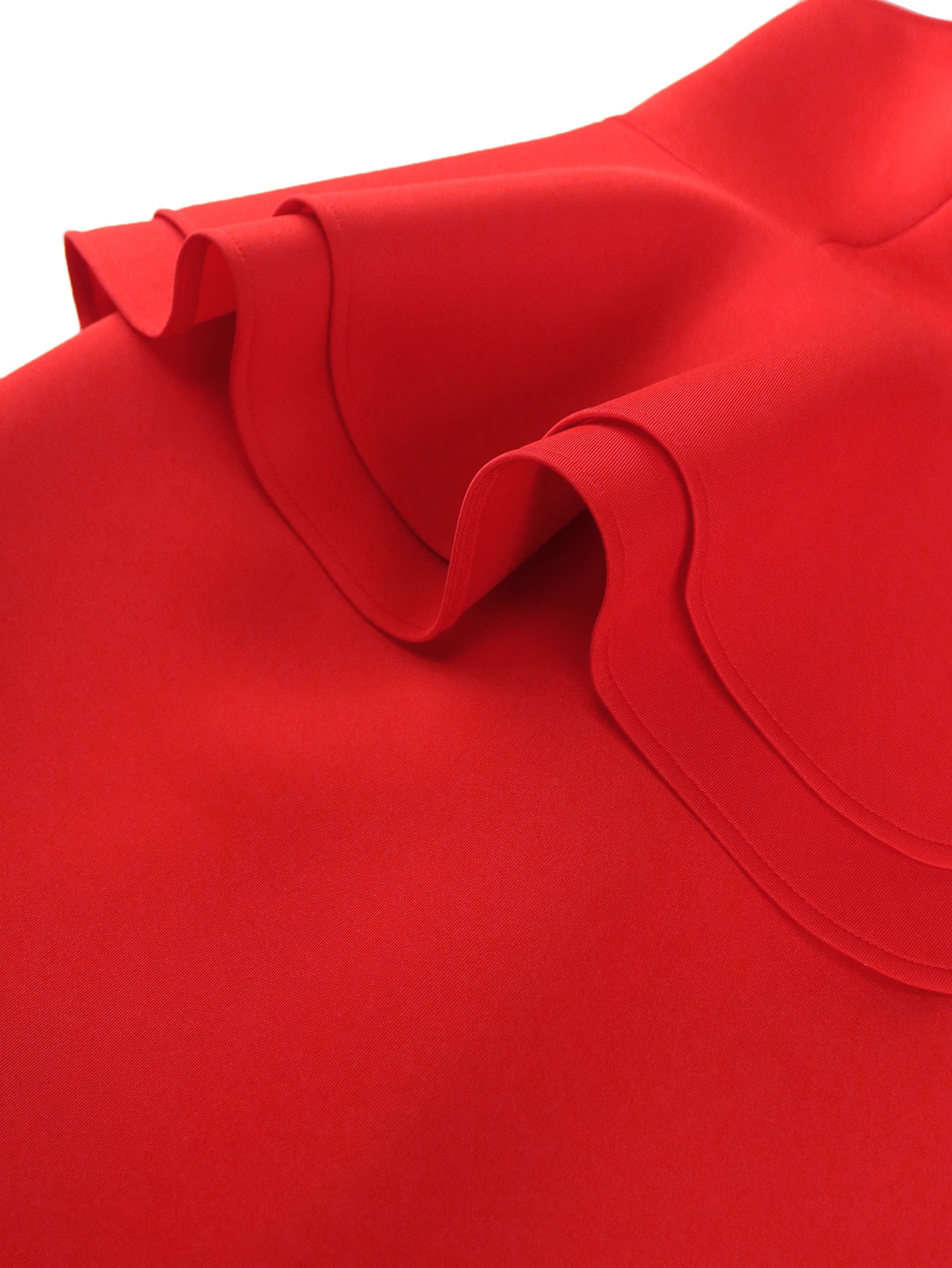 Style Slash Shoulder One-Sleeve Ruffle Party Cocktail Dress 9