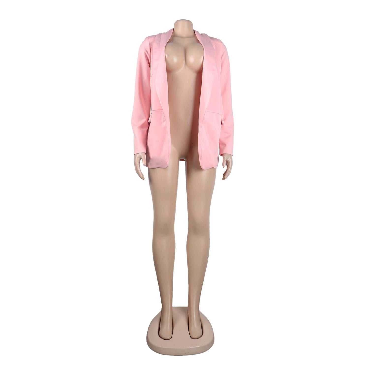 Women Fall/Winter Solid Long Sleeve Casual Blazer 22