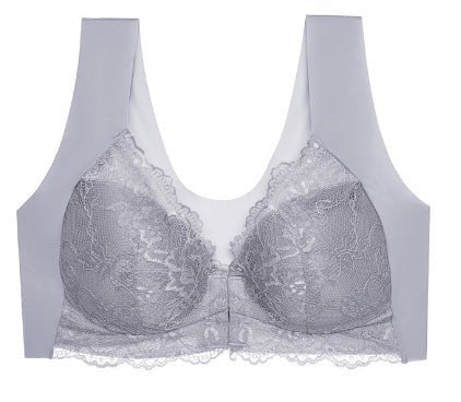 Plus - Size Women Sexy Lace Wire - Free Bras - BamBam