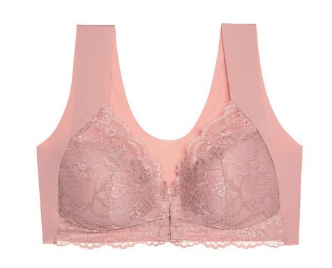Plus - Size Women Sexy Lace Wire - Free Bras - BamBam