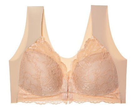 Plus - Size Women Sexy Lace Wire - Free Bras - BamBam