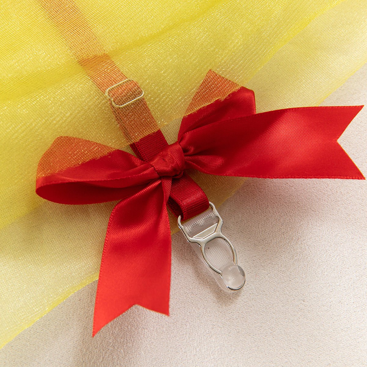 Women Halter Neck maid uniform Snow White see - through uniform with stockings sexy lingerie set - BamBam