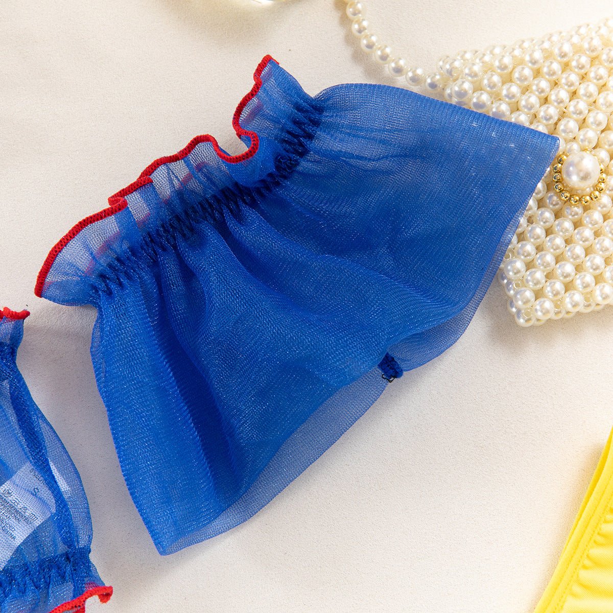 Women Halter Neck maid uniform Snow White see - through uniform with stockings sexy lingerie set - BamBam