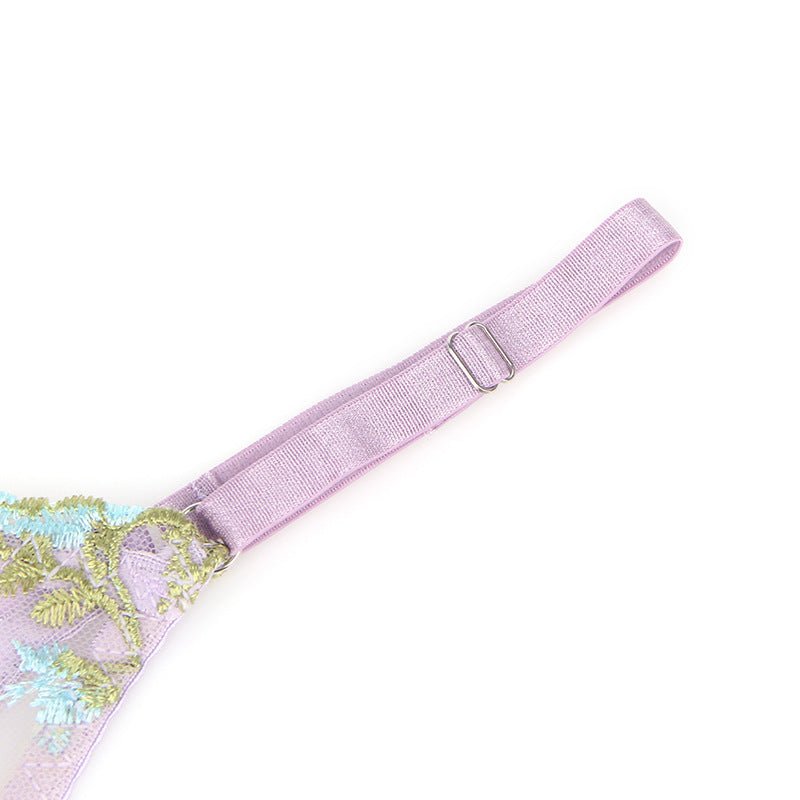 Women Plus Size Underwire Bra Embroidered Sexy Lingerie - BamBam