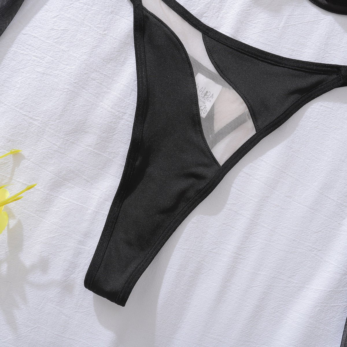 Women Tulle See - Through Halter Neck Sleeve Shaping Lingerie - BamBam