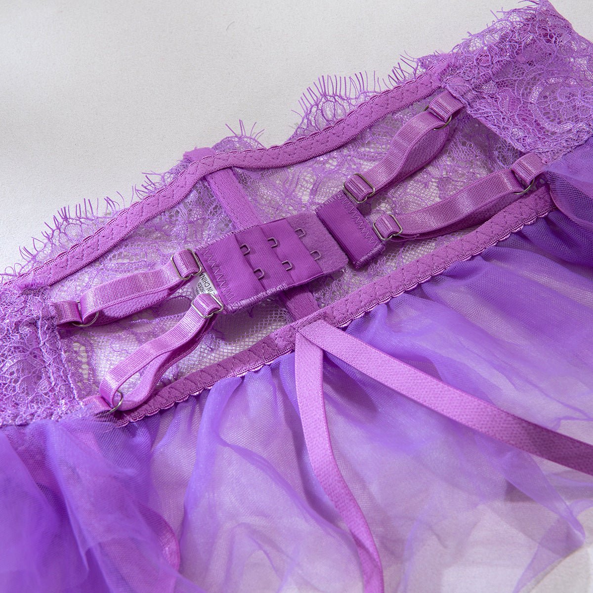 Women tutu see - through black tulle Sexy lingerie set - BamBam