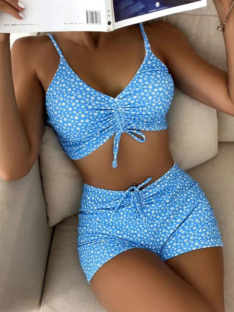 BamBam Women Star Print Two Pieces Swimwear - BamBam