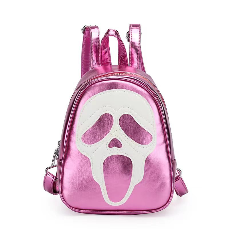 BamBam Skull Bag Women's Bag Autumn Trendy Fashion Versatile Halloween Straps Bag - BamBam