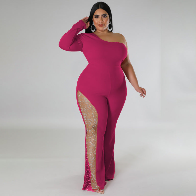 BamBam Plus Size Women's Sexy Beaded Jumpsuit - BamBam Clothing
