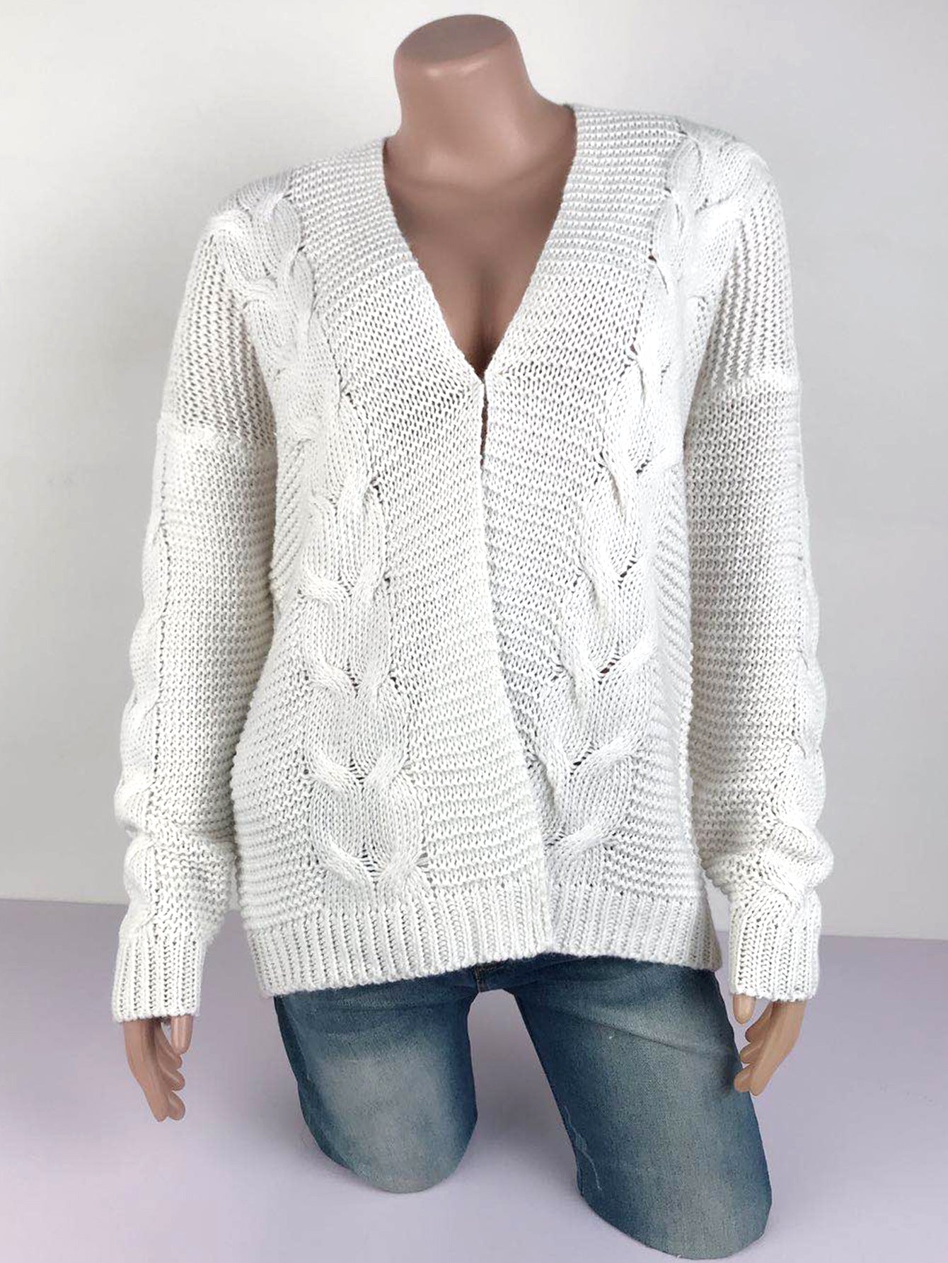 BamBam Autumn And Winter Sweaters Warm Knitting Cardigan Tops For Women - BamBam