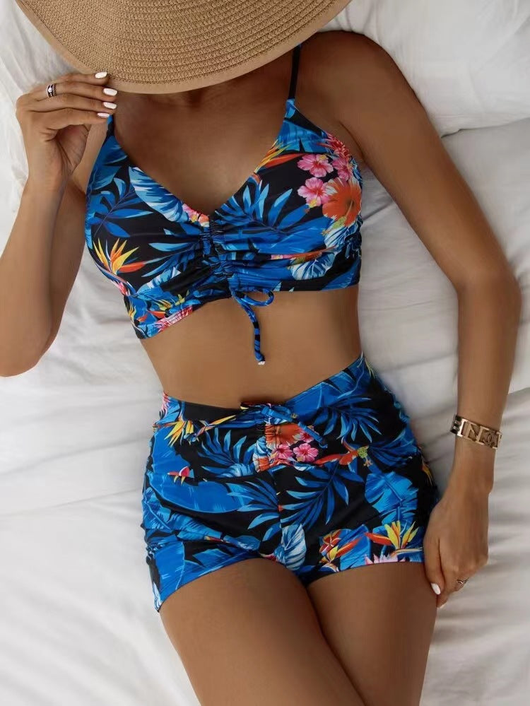 BamBam Women Star Print Two Pieces Swimwear - BamBam