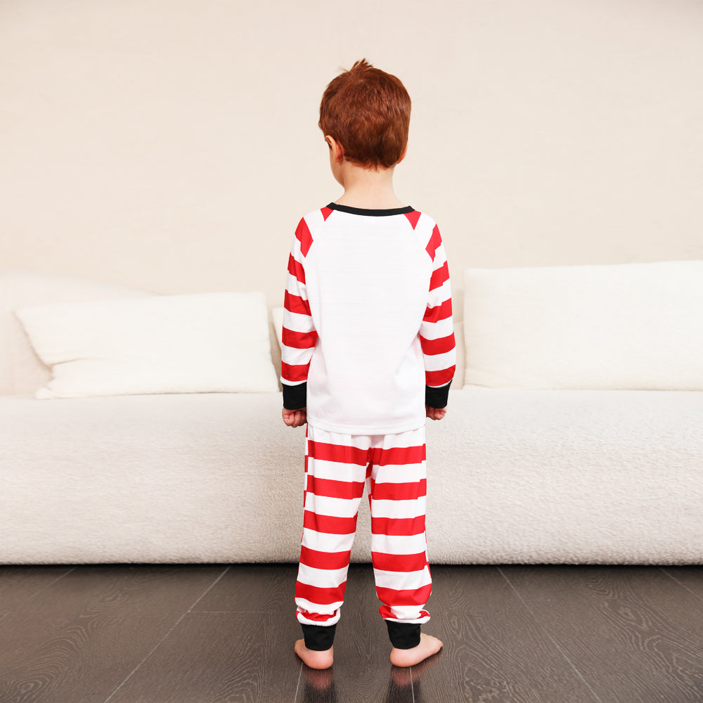BamBam Family Wear striped print Pajama two-piece set - BamBam