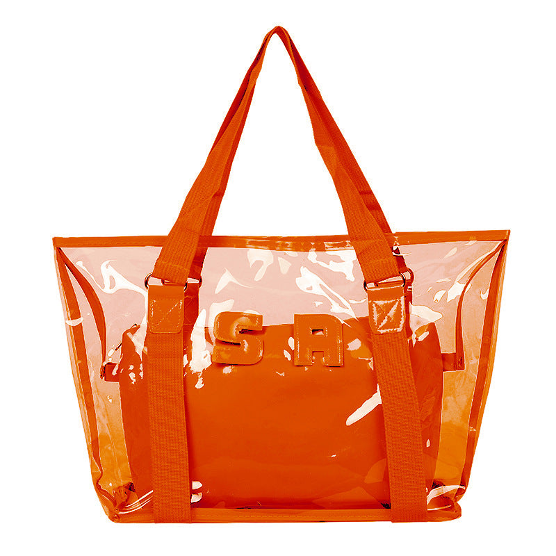 BamBam Summer Transparent Tote Bag Popular Women's Beach Bag - BamBam