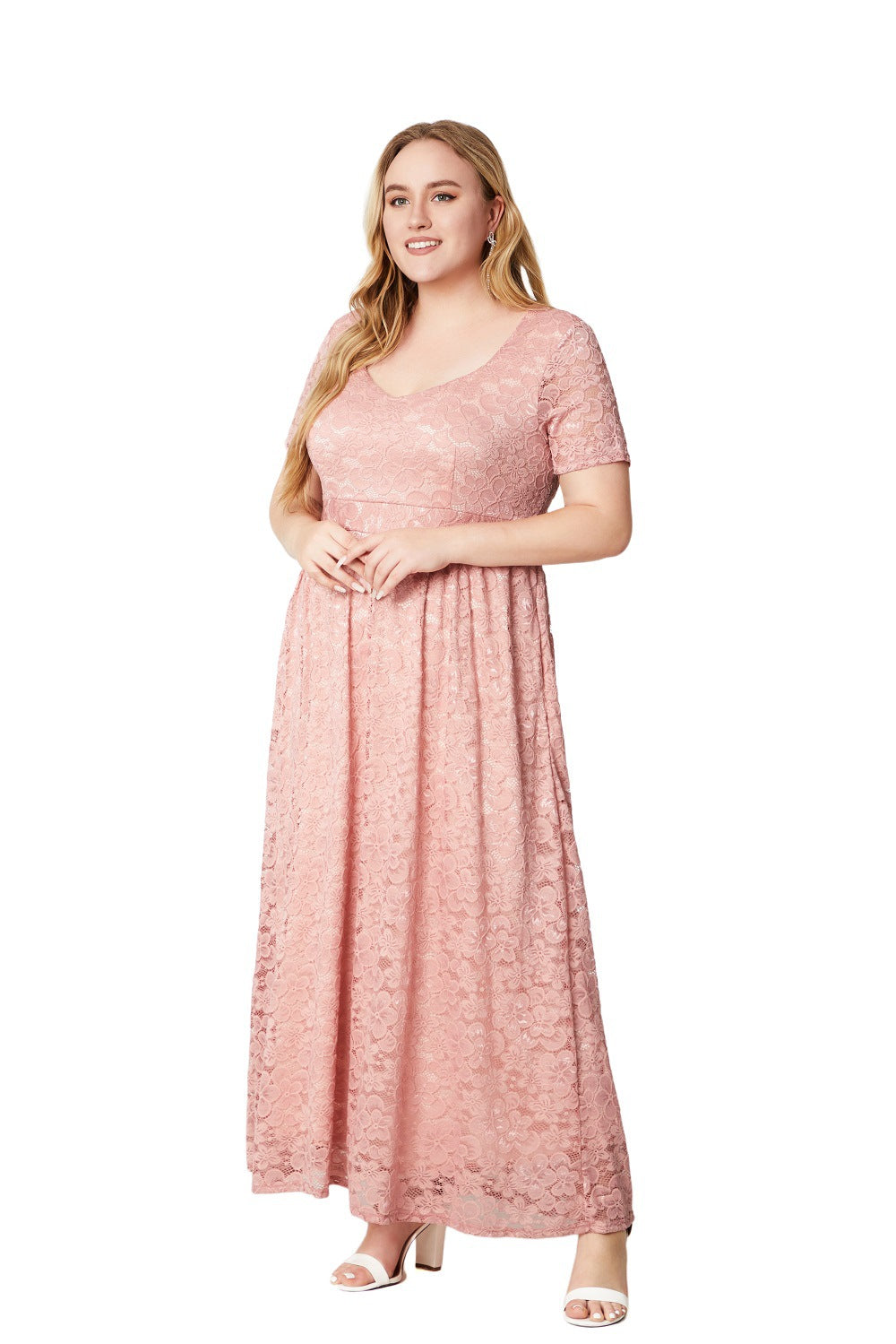 BamBam Plus Size Ladies'lace Dress - BamBam