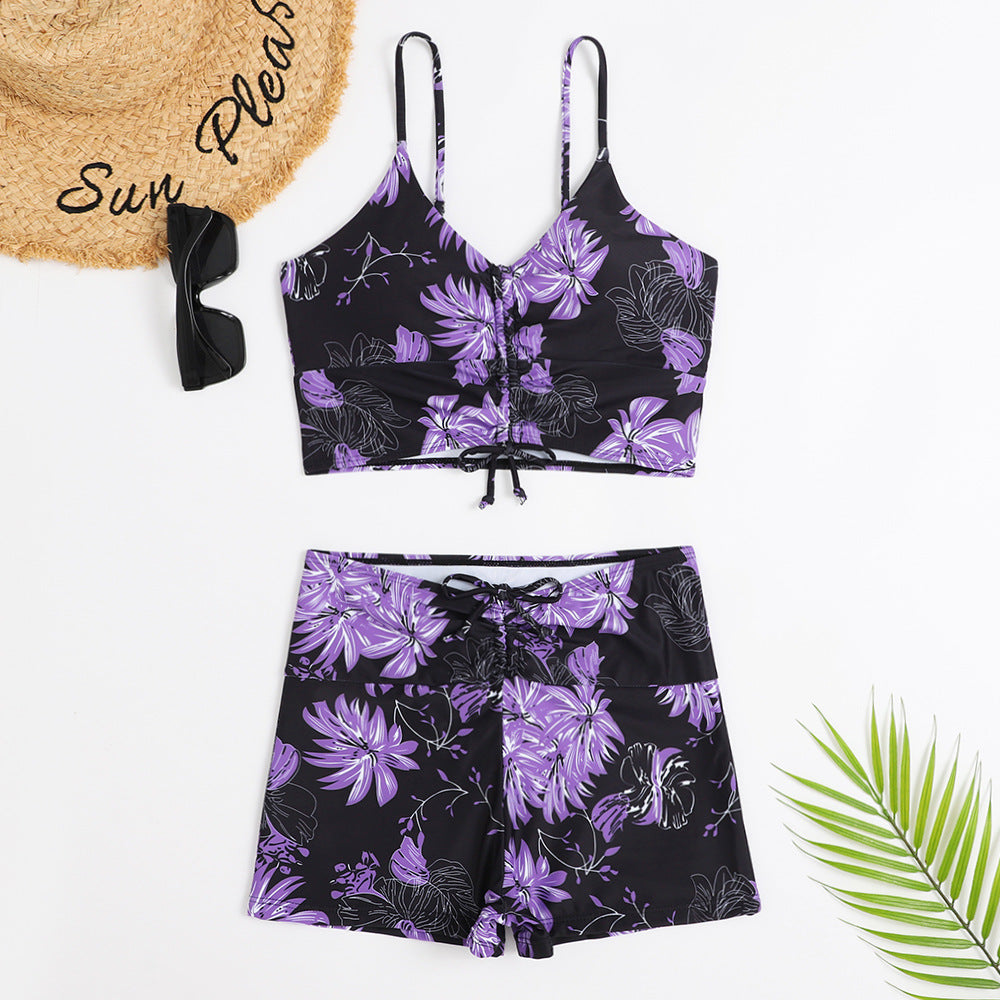 BamBam Women Star Print Two Pieces Swimwear - BamBam