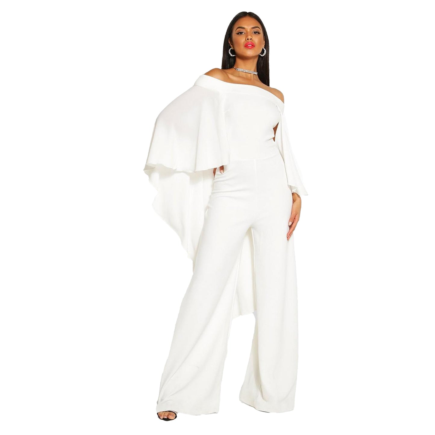 BamBam Women Sexy Solid Off Shoulder Jumpsuit - BamBam Clothing