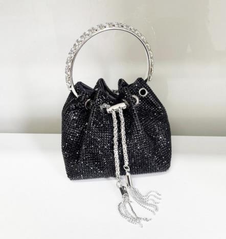 BamBam Women Rhinestone Handbag Full Diamond Messenger Bag - BamBam