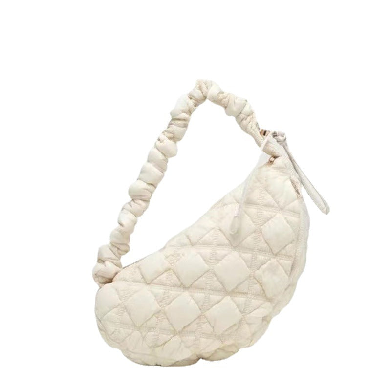 BamBam Women Dumpling Bag Cloud Pleated Bag Shoulder Bag - BamBam