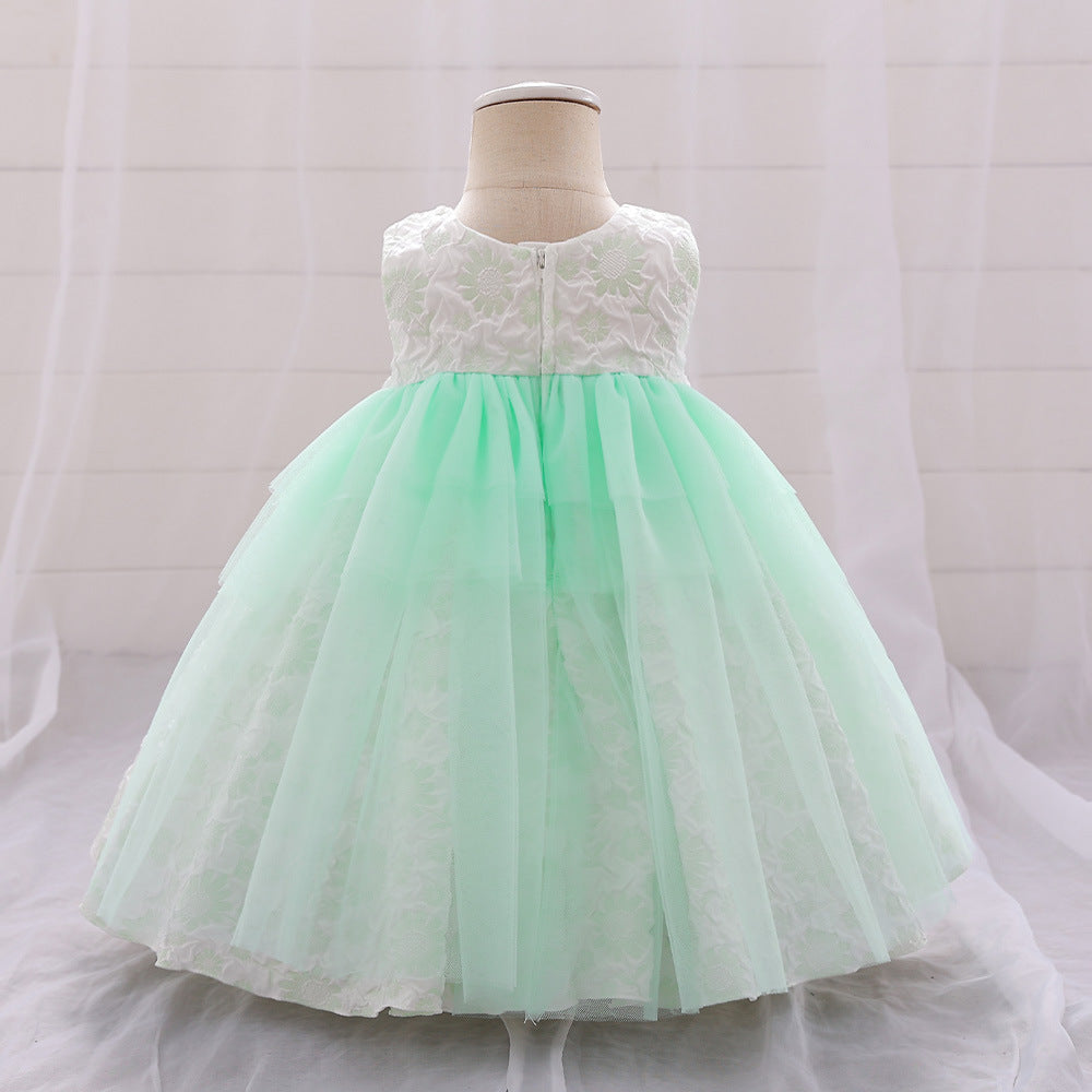 BamBam Girl flower girl princess dress - BamBam