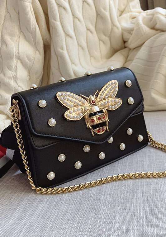 Bee Small Square Bag Fashion Trendy Bag Shoulder Crossbody Women's Bag