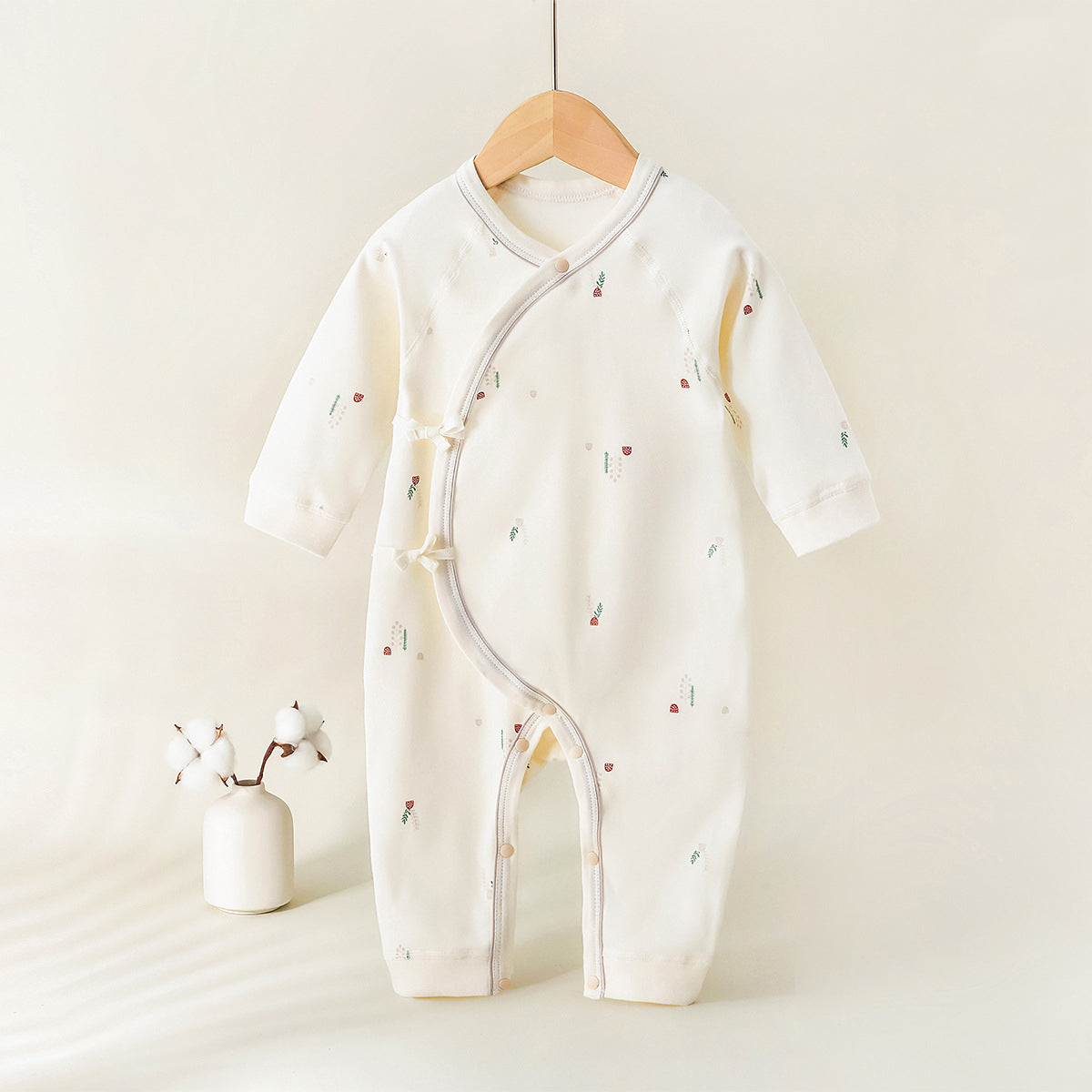 BamBam Baby cotton printed long sleeve Romper - BamBam