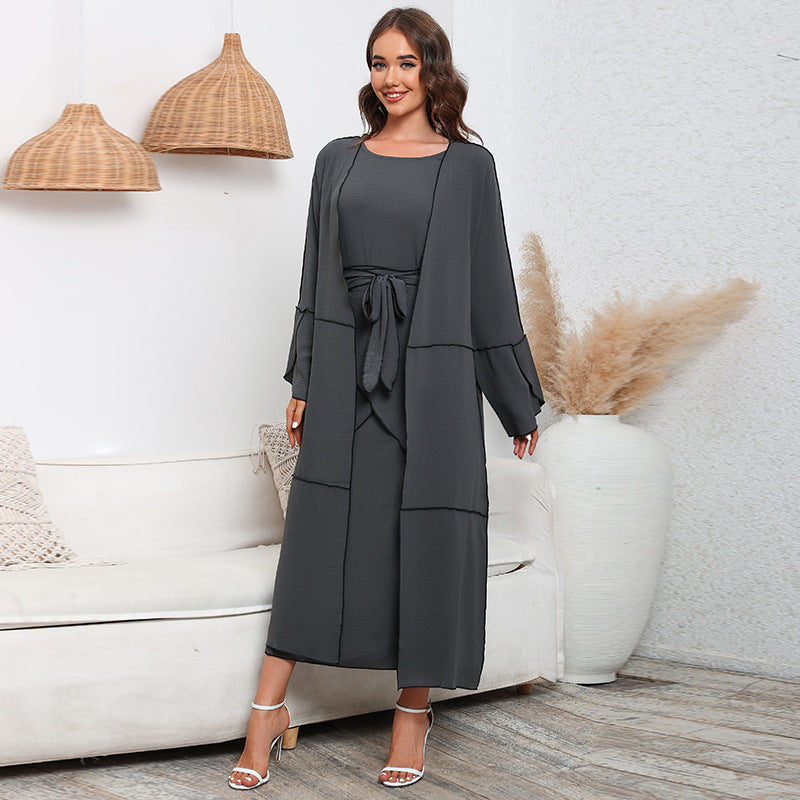 BamBam Women Long Sleeve DressThree-Piece - BamBam