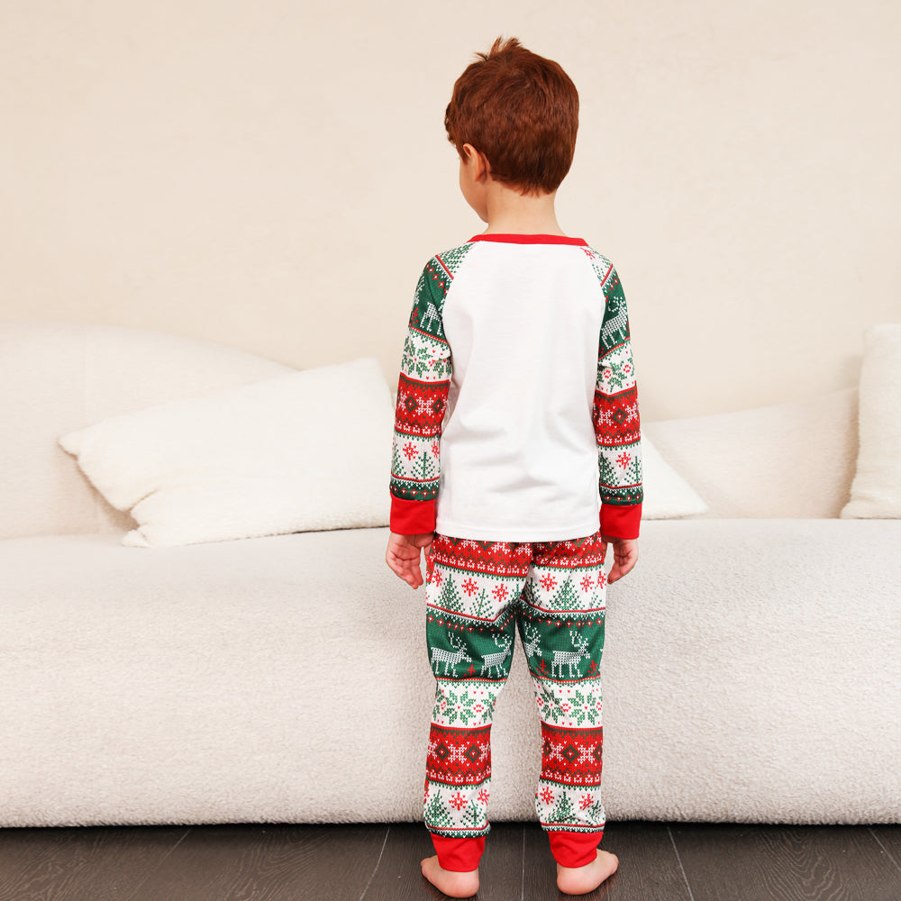 BamBam Christmas Family Wear Printed Pajama Two-piece Set - BamBam