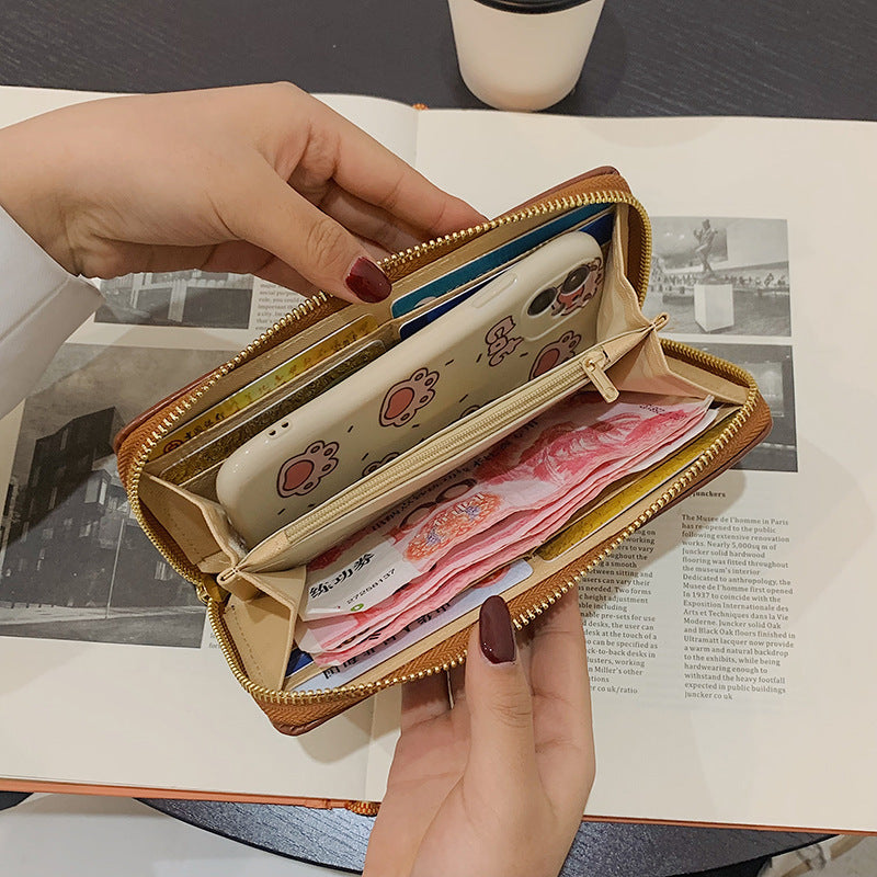 BamBam Casual Long Wallet Women's Clutch Card Holder Versatile Wallet - BamBam